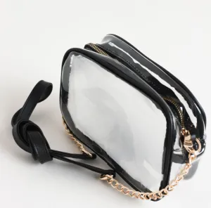 Black Clear Stadium  Bag