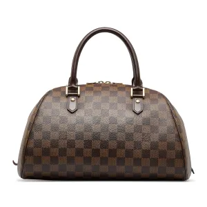 Brown Louis Vuitton Damier Ebene Ribera MM Handbag