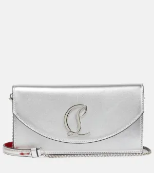 Christian Louboutin Loubi54 leather clutch