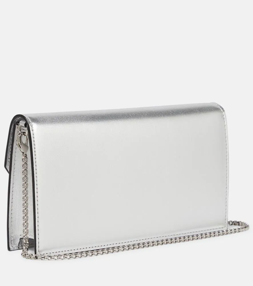 Christian Louboutin Loubi54 leather clutch