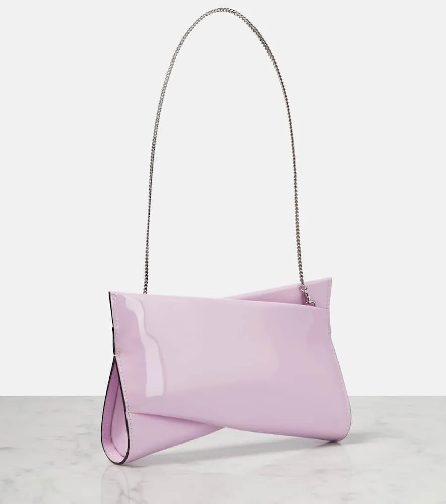 Christian Louboutin Loubitwist Small patent leather clutch