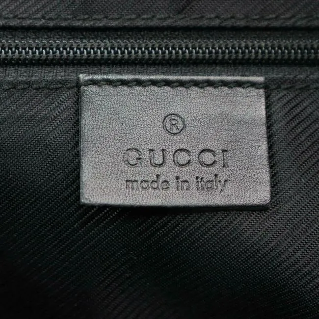 Gucci Satcheltote Black Large G Logo Print Canvas And Black Leather Tote