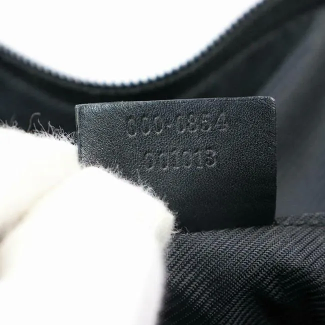 Gucci Xl Guccissima Print Black Leather And Gg Leather Tote