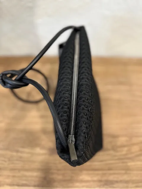 InZu Mouse Apple Skin Black Crossbody Bag