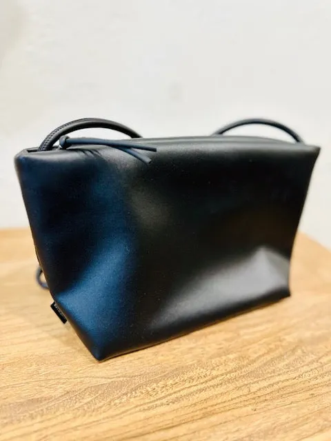 InZu Mouse Apple Skin Black Crossbody Bag