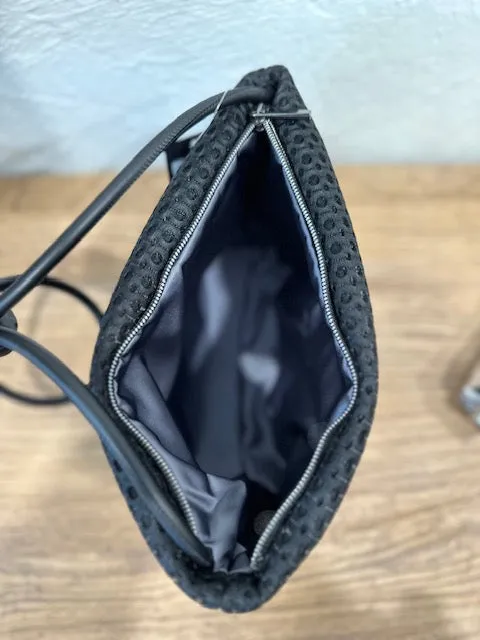 InZu Mouse Apple Skin Black Crossbody Bag
