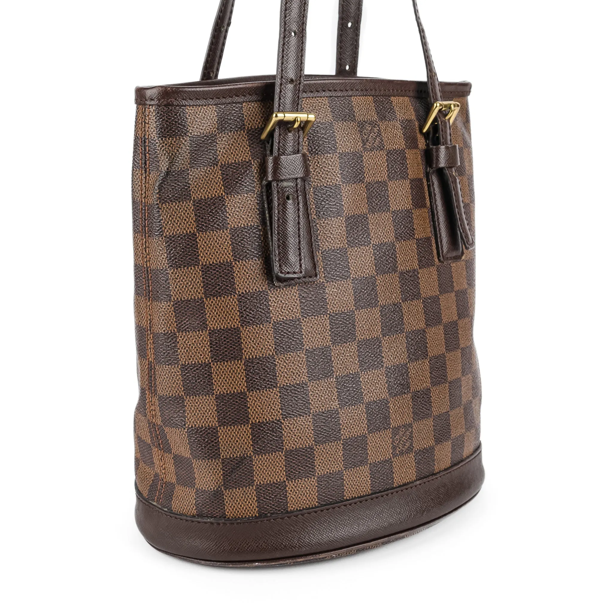 LOUIS VUITTON Damier Ebene Marais Bucket Bag