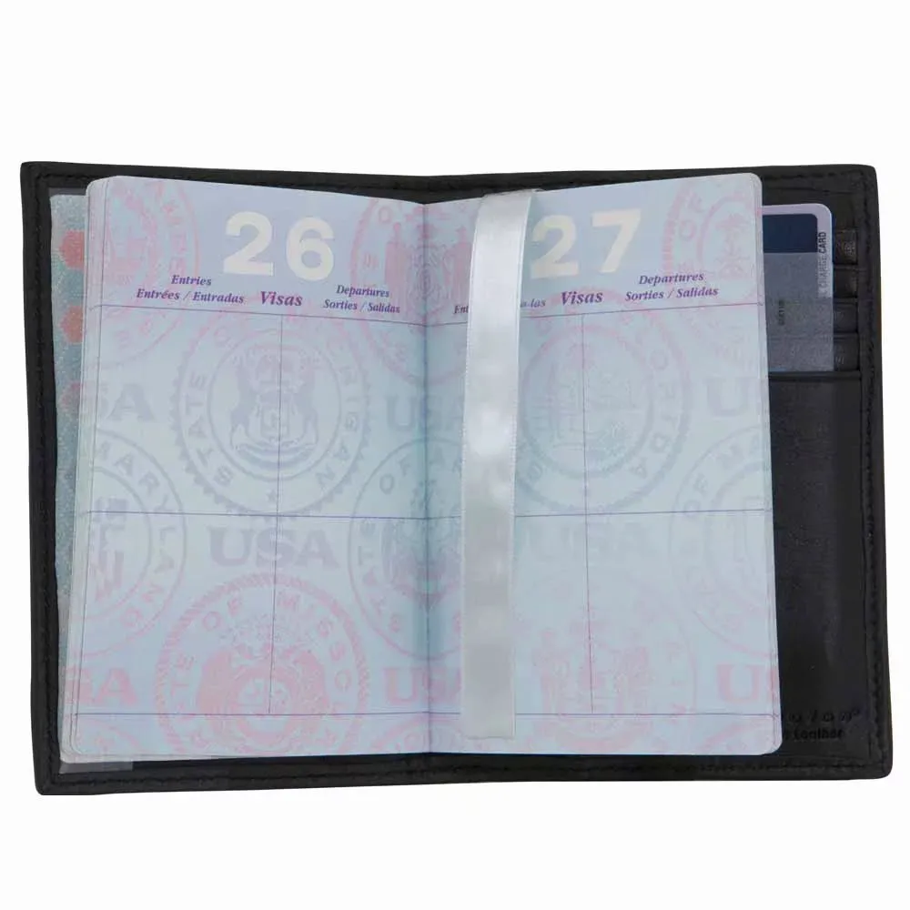 RFID Blocking Leather Passport Cover
