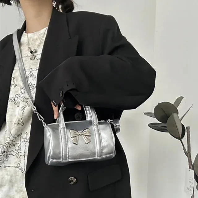 UAKISS  -  Japanese Sweet Y2k Aesthetic Bow Crossbody Bag Fashion Chic Vintage Women's Handbags Casual Office Lady All Match Crossbody Bags