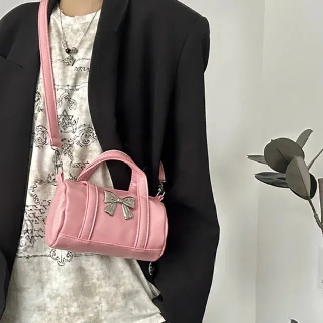 UAKISS  -  Japanese Sweet Y2k Aesthetic Bow Crossbody Bag Fashion Chic Vintage Women's Handbags Casual Office Lady All Match Crossbody Bags