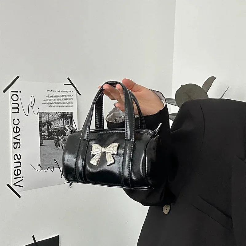 UAKISS  -  Japanese Sweet Y2k Aesthetic Bow Crossbody Bag Fashion Chic Vintage Women's Handbags Casual Office Lady All Match Crossbody Bags